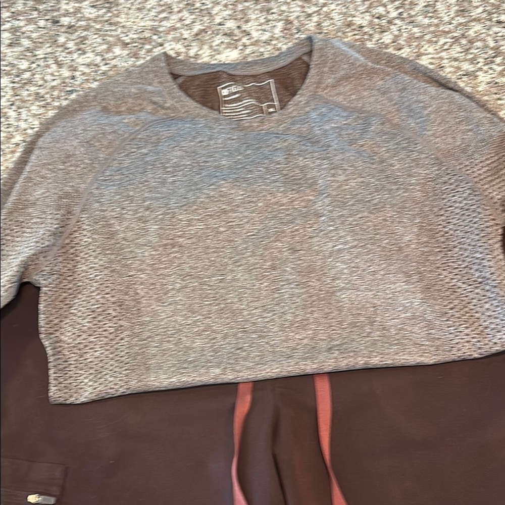 Gray Cropped Sweater